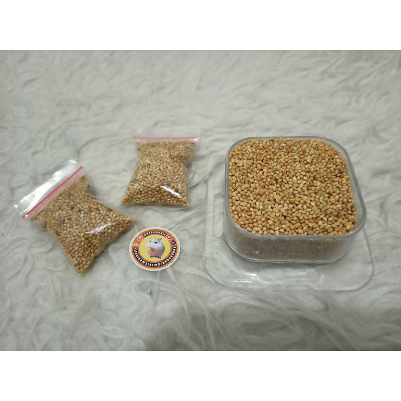 Yellow Seed Milet Millet MINI Pack Biji Sehat Makanan Hamster, Burung dan penyuka biji-bijian Kuning