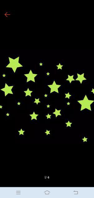 Bintang Star Glow In The Dark Small Fosfor Tempelan Dinding Sticker