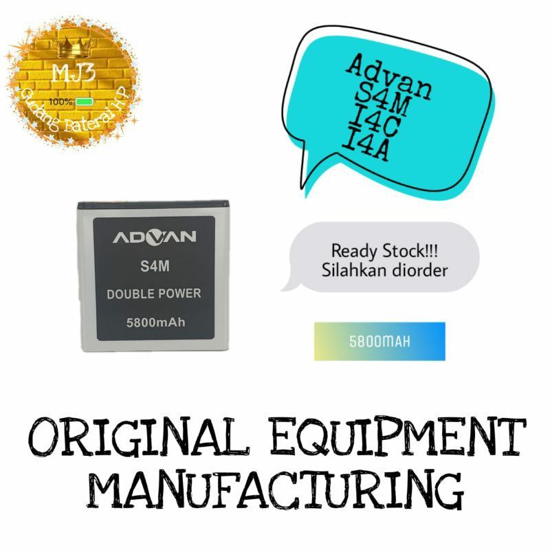 Baterai Battery Original Advan S4M/ Advan i4C/ Advan i4A Double Power