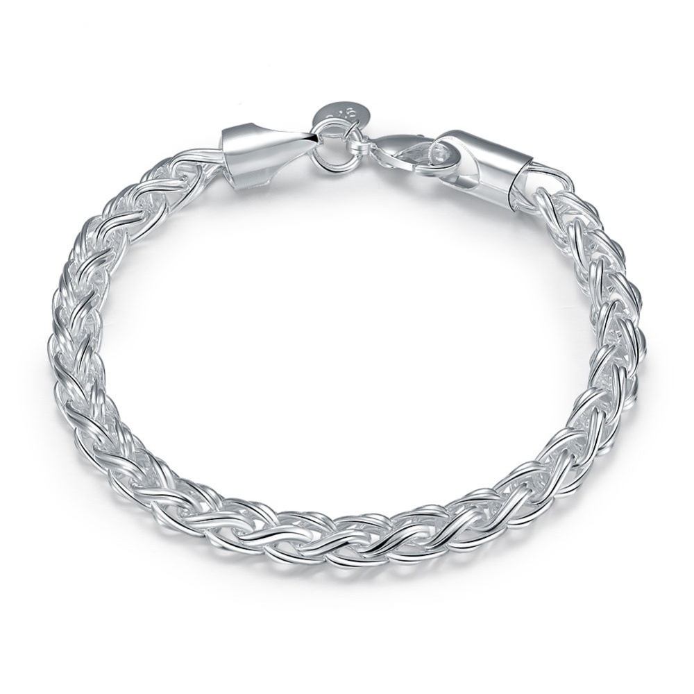 Gelang Bentuk Lentera Bahan Stainless Steel Warna Silver Untuk Wanita