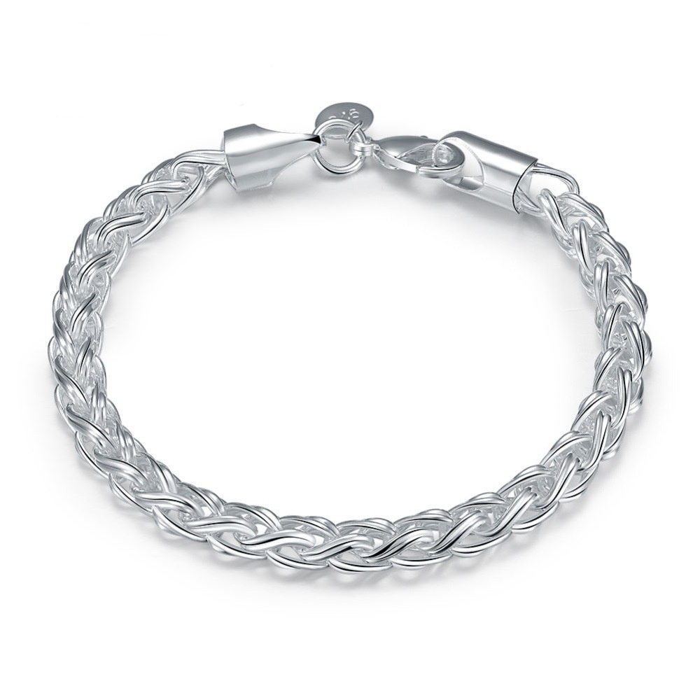 Gelang Bentuk Lentera Bahan Stainless Steel Warna Silver Untuk Wanita