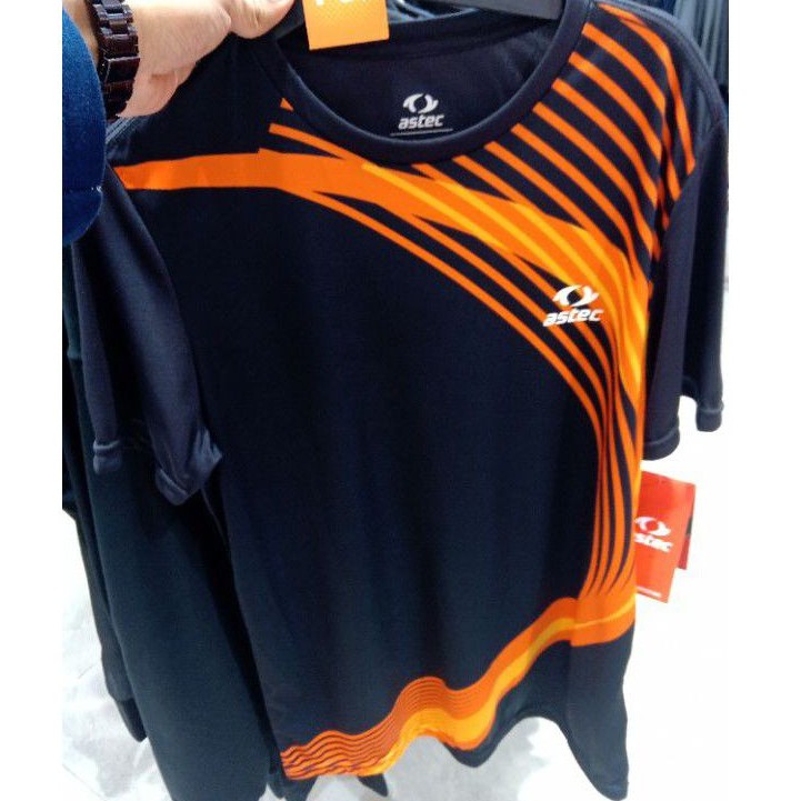 Astec Ascaluxe Technical Tee T-Shirt Kaos Olahraga Baju Badminton Jersey Pria Original