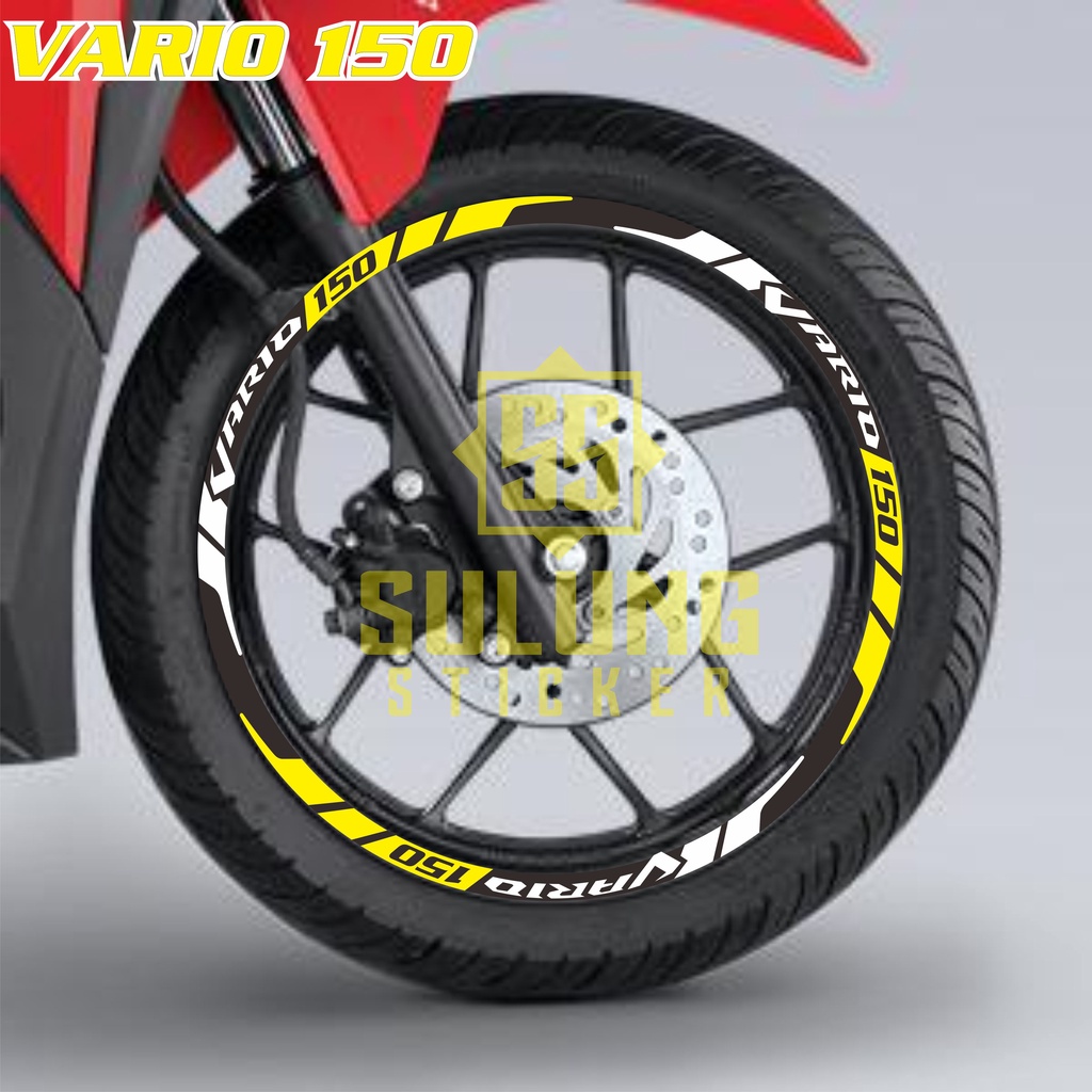 Stiker Lis Pelek Motor Honda Vario 150 Cutting Sticker Variasi Velg Keren Aksesoris Terbaru