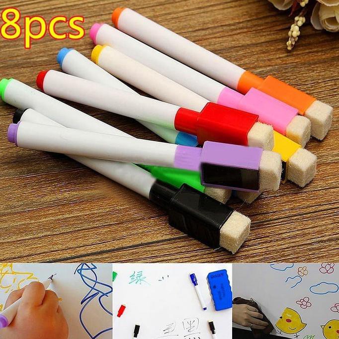 

READY STOCK Mainan anak edukasi - spidol white board anak - marker papan tulis TD117