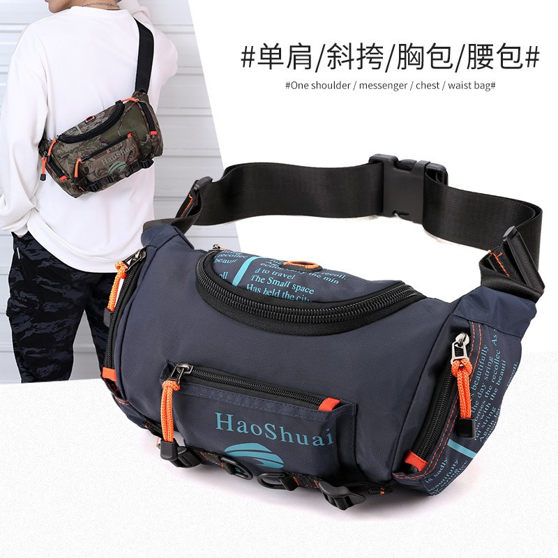 HAOSHUAI 5130 Tas Selempang Pria Waistbag Pria Waterproof WATCHKITE WKOS