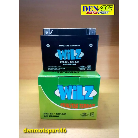 Aki Kering Motor Beat,Vario 110,Supra X 125,Mio J,Soul GT,Vixion,Revo Abs,Blade GTZ5S Aki Kering WIL