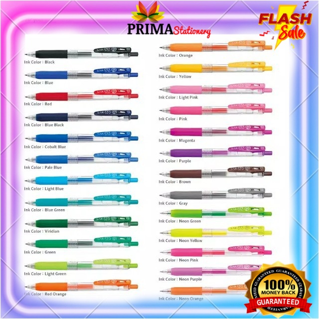 

BALLPOINT, BOLPEN, POLPEN, PULPEN, PENA ( PROMO !!! ) Zebra Sarasa Clip 0,5 / Pulpen Gel Sarasa Clip Zebra 0,5