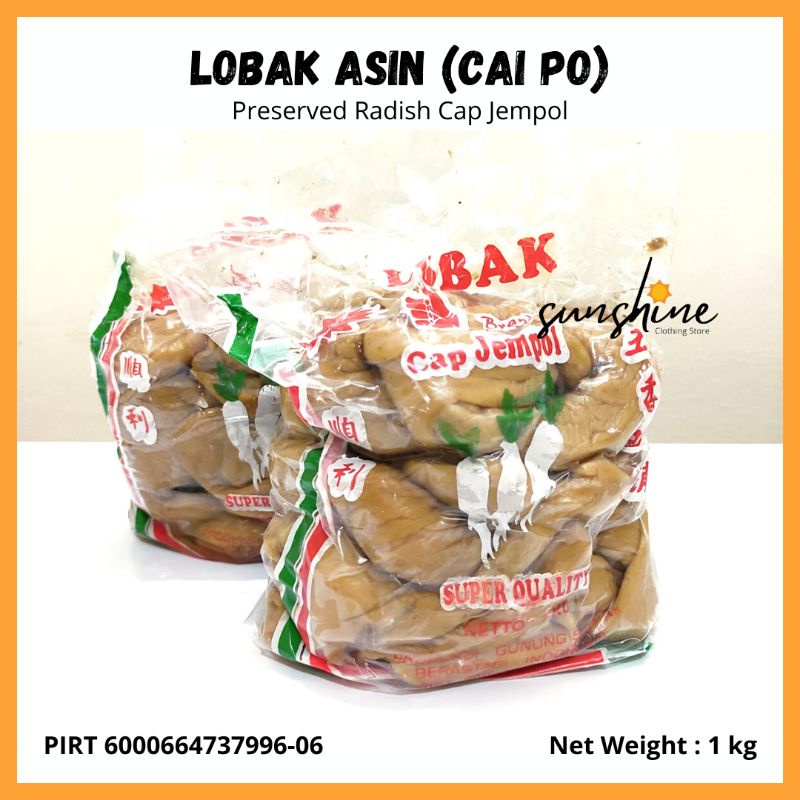 Jual Lobak Asin Cap Jempol Preserved Radish Kg Halal Shopee Indonesia