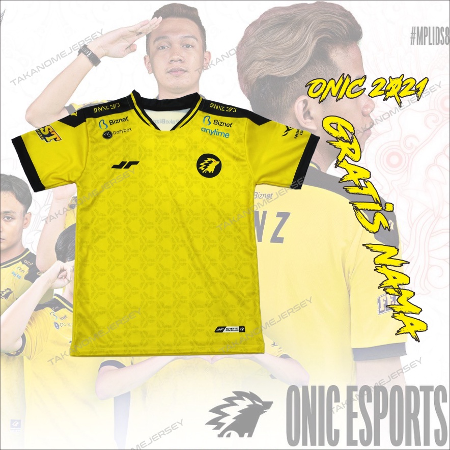Jersey ONIC 2021 bisa ganti nama punggung