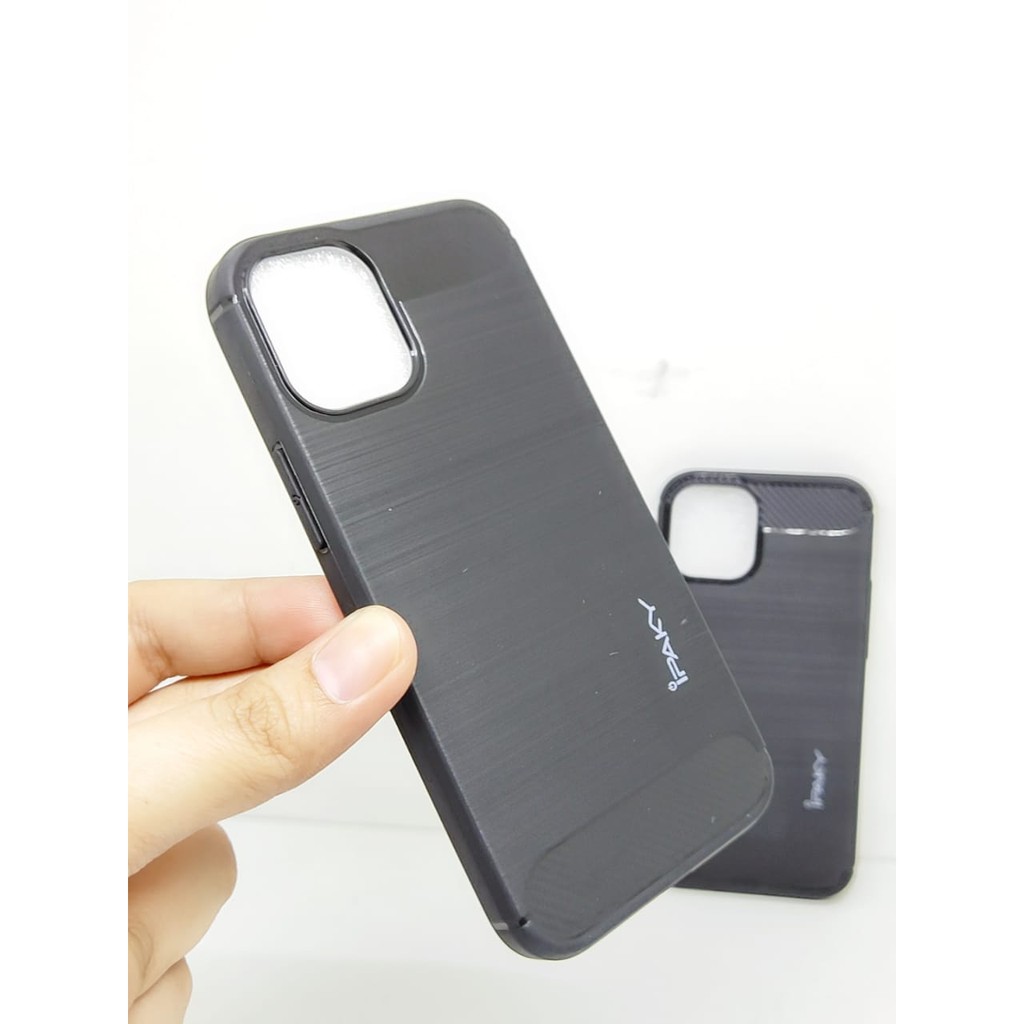 Case Slim Fit Carbon iPhone 12 mini 5.4 inchi Softshell Fiber Multi Carbon Anti Melar