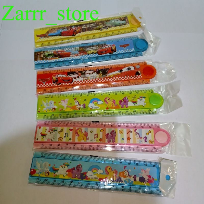 

1 PCS SATUAN Penggaris Lipat 30 Cm Karakter Kartun