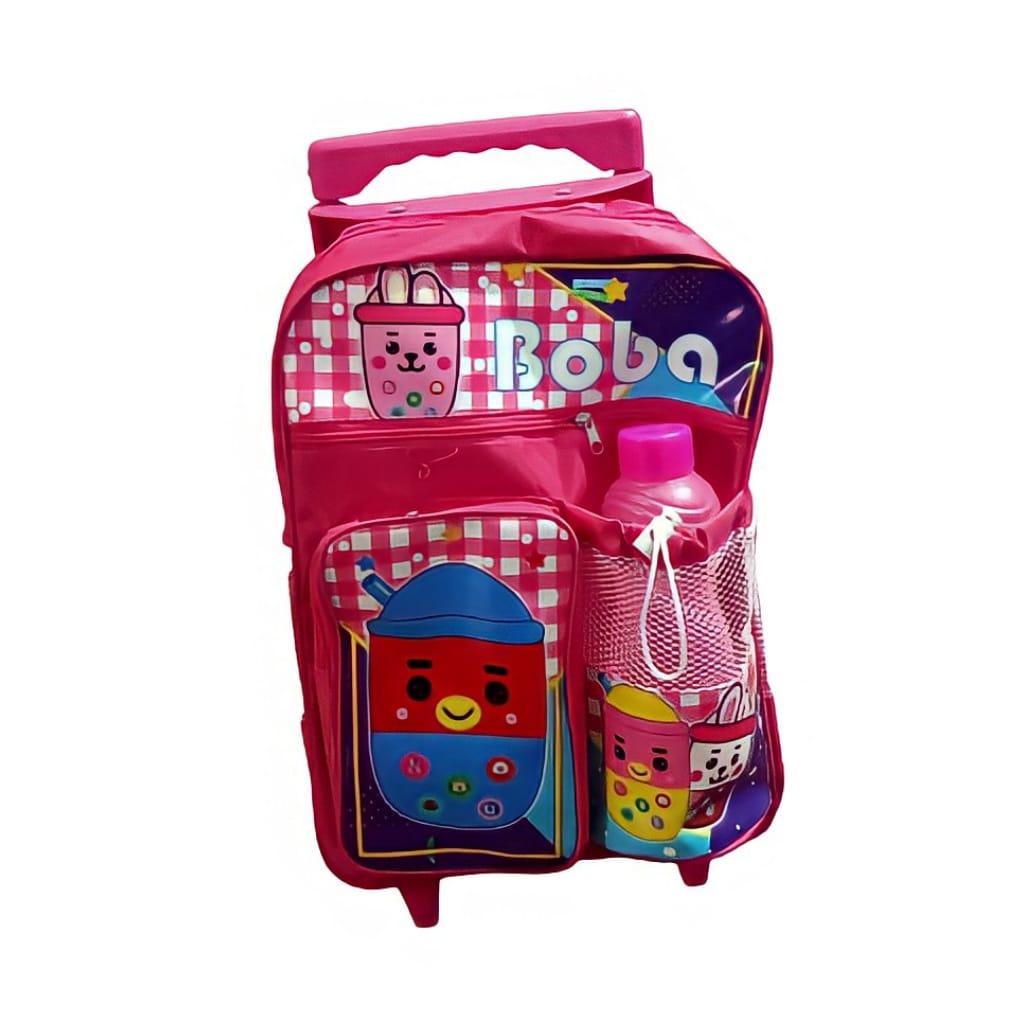 Irya - Tas Troli anak motif boba free botol minum