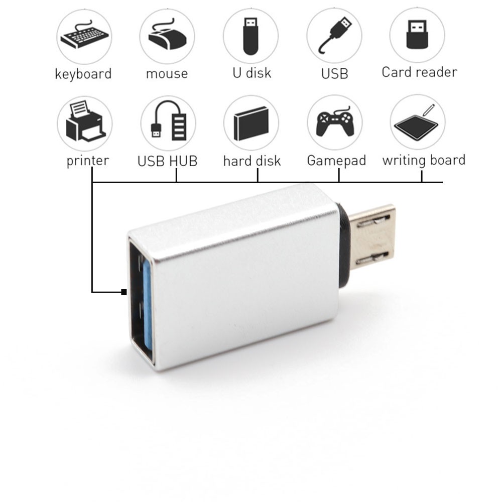 Adapter Konverter OTG USB 3.0 Ke Tipe-C Untuk MacBook Pixel Lumia