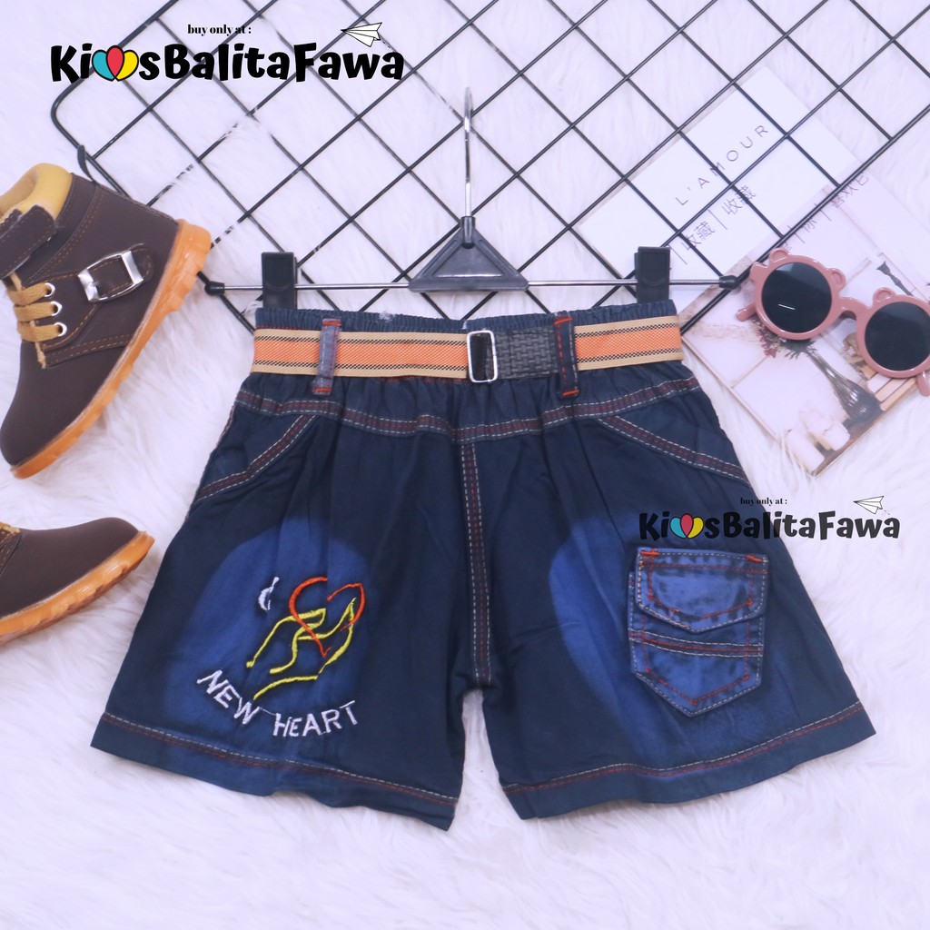 Celana Jeans Uk. 1-2 Tahun / Jeans Pendek Denim Anak Laki Polos Pants Levis Murah Import Cowok