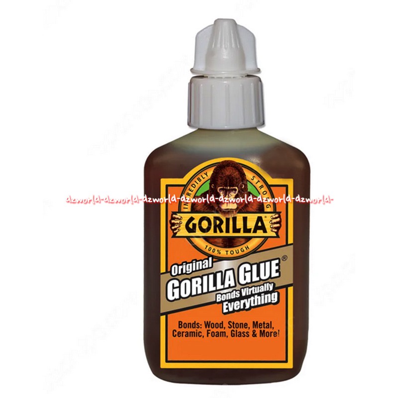 Gorilla Original Glue Bond Virtually Everything 59ml Lem Cair Kuat Kokoh untuk Kayu Batu Metal Keramik Gorila Glu