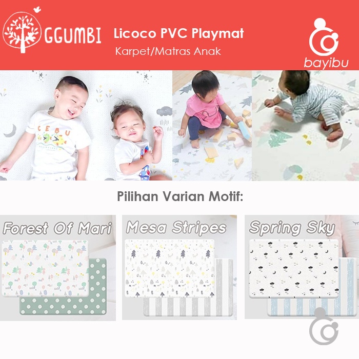 GGUMBI Licoco PVC Playmat (Matras Bermain Anak/Bayi)