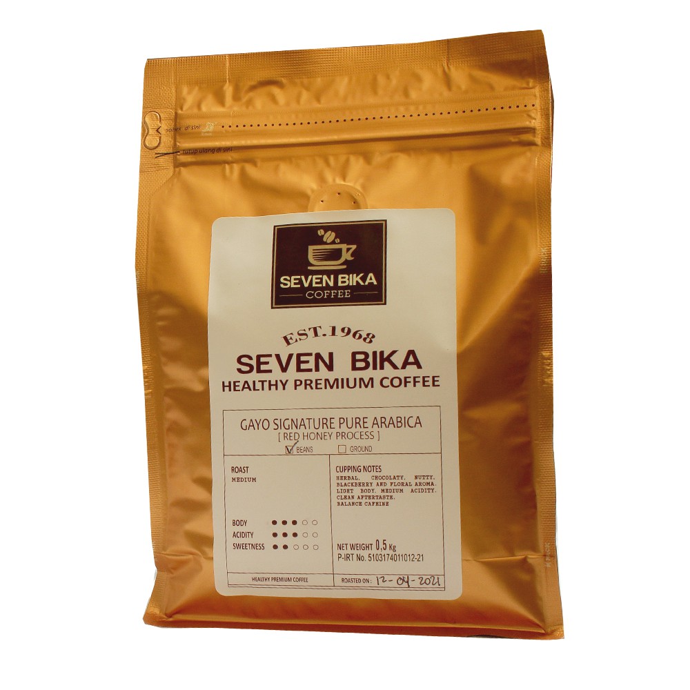 

Seven Bika Coffee Family Size , 500 Gram Red Honey Edition