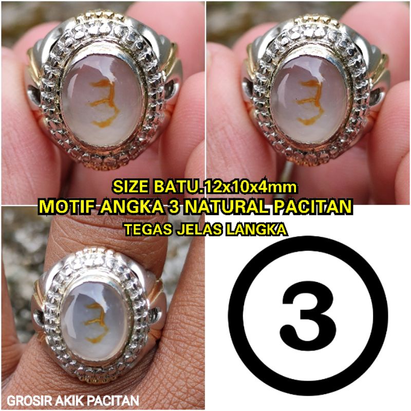 MOTIF ANGKA 3 ORIGINAL PACITAN LANGKA
