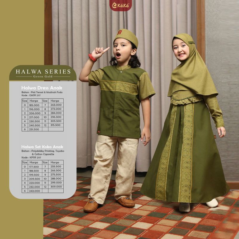 Sarimbit HALWA SERIES by Keke / Koko dan Dress Anak
