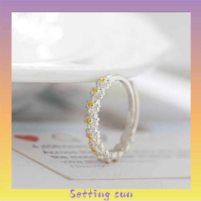 2021 Baru Kreatif Sederhana Daisy Ring Fashion Temperamen Perhiasan Aksesoris TN