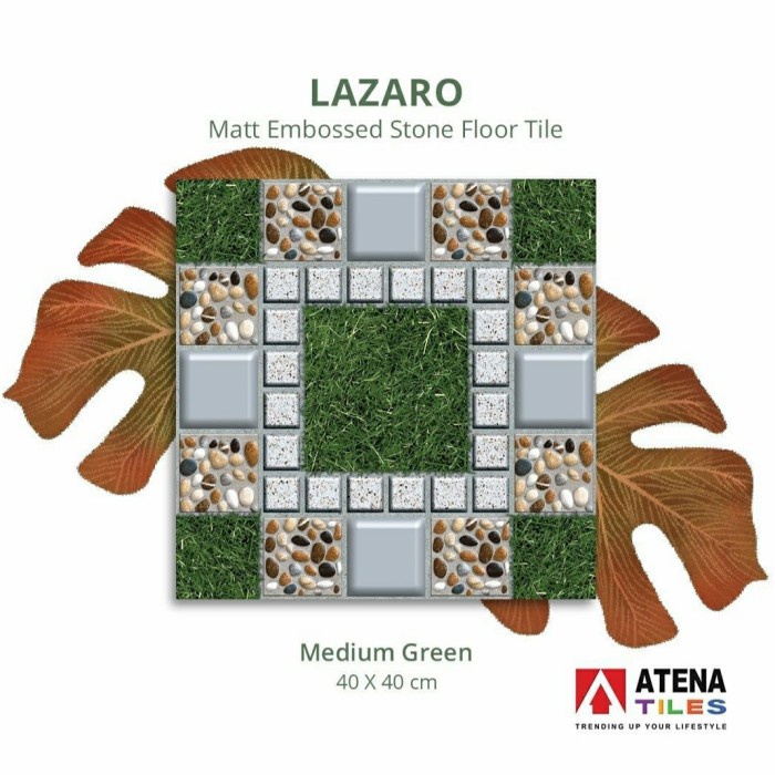 Atena Keramik Lantai Keramik Garasi Keramik Teras Lazaro MGS 40X40