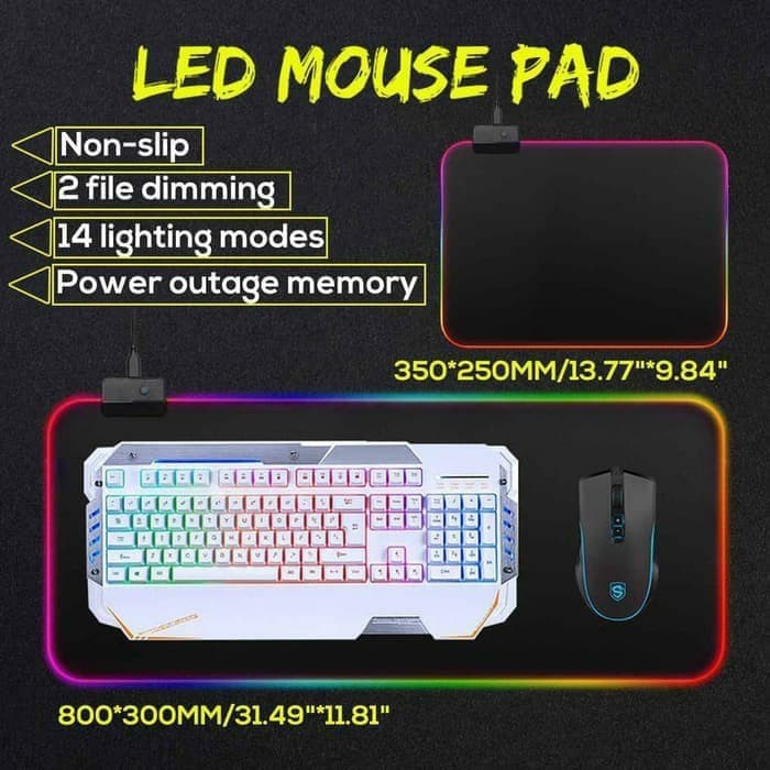 Imperion A3 Atmosphere Mouse Pad Gaming Led RGB
