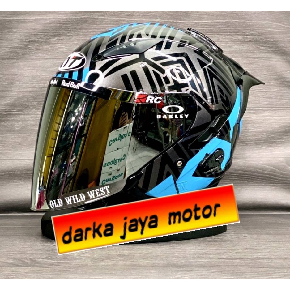 KYT GALAXY FLAT R POLOS HELM KYT HALF FACE KYT GALAXY FLAT R SLIDE  GRAPIC  PAKET GANTENG \SPOILER 2D\VISOR OPEN VENOM-1
