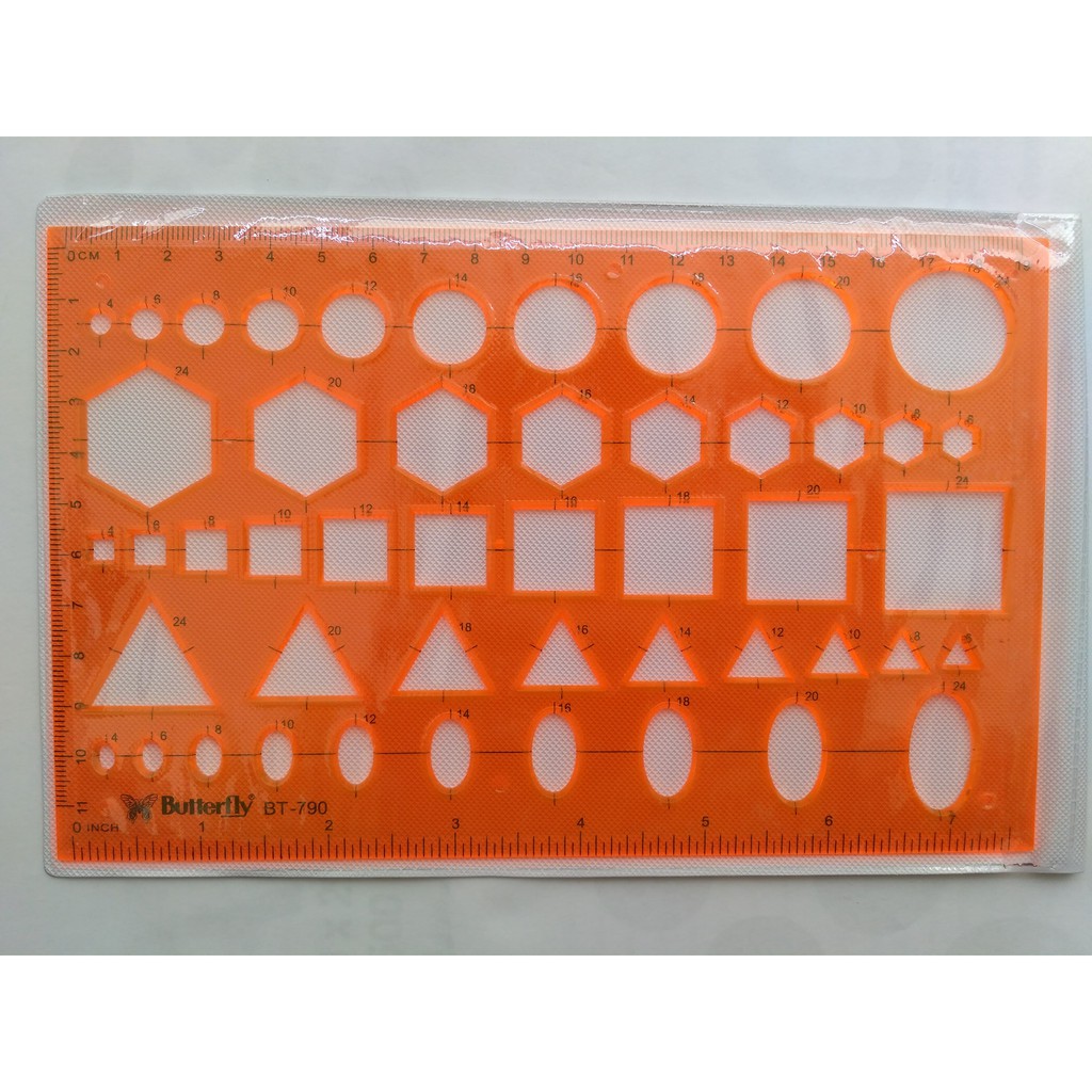 

Penggaris BUTTERFLY BT-790 5 Bentuk Bangun Dasar