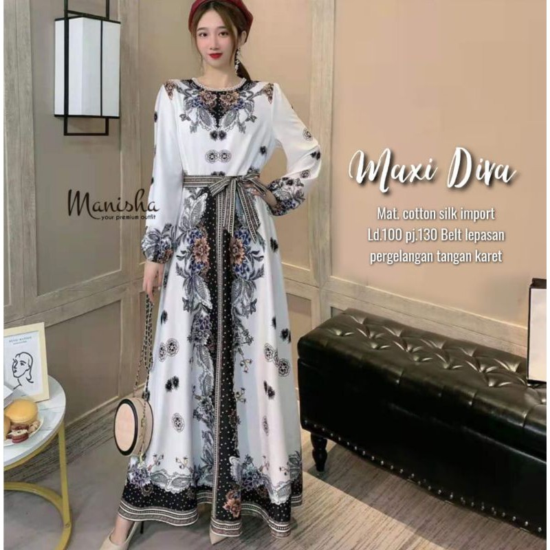 Manisha Gamis Terbaru premium Maxy Diva