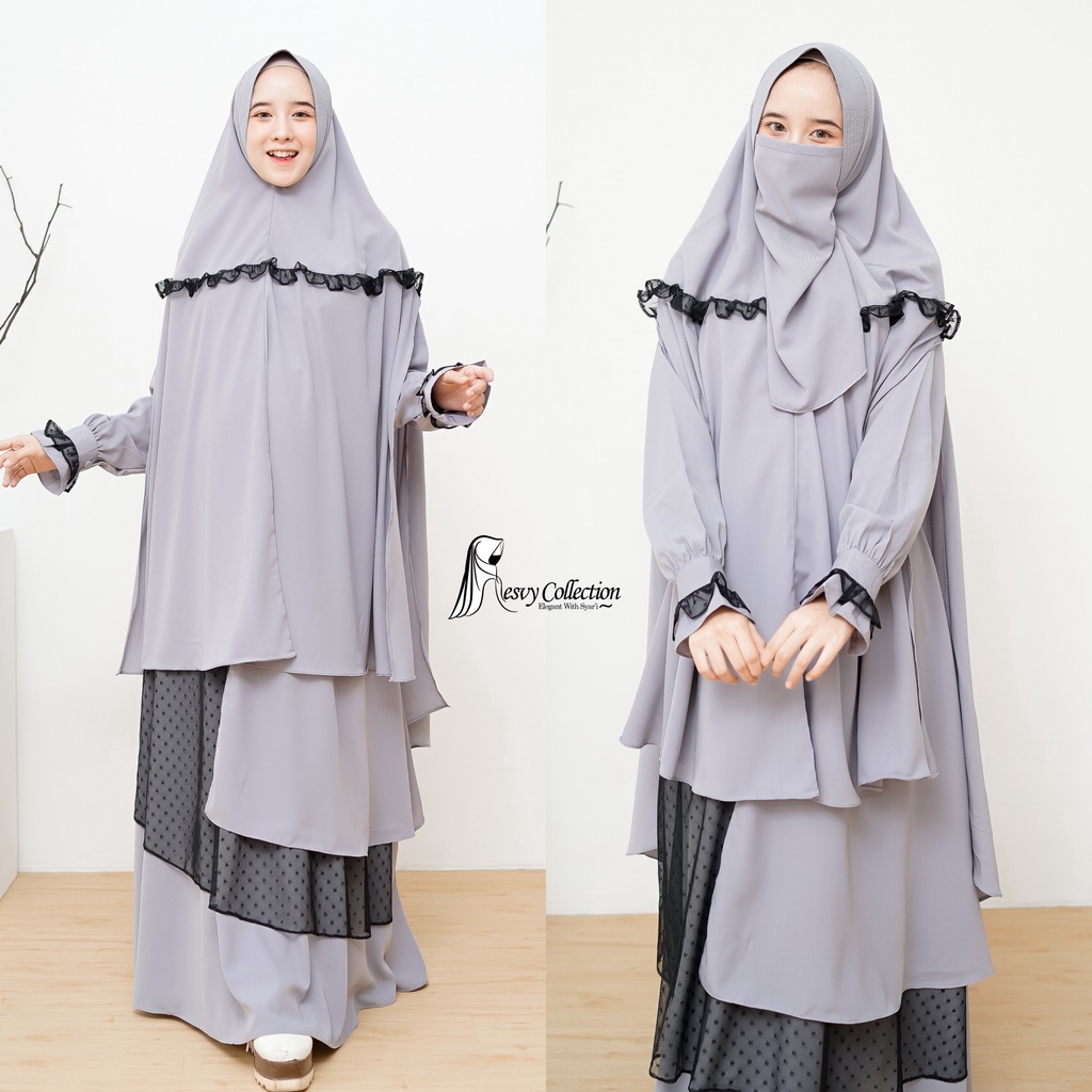 Gamis Set Syar'i Zara Set Eid Series By Resvy_Collection