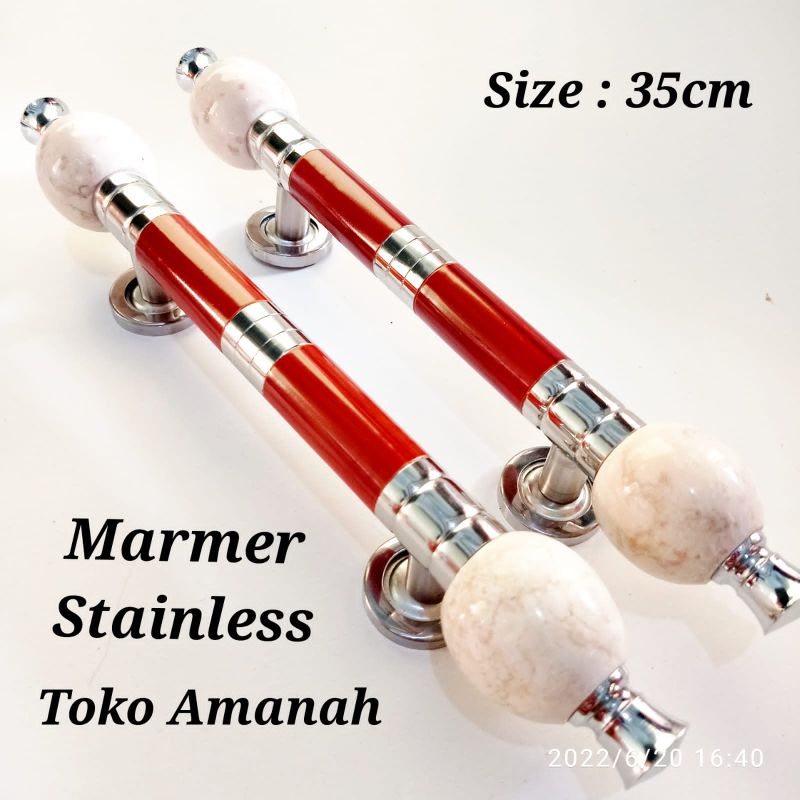 Size 35cm / Gagang pintu marmer handle pintu antik batu marmer