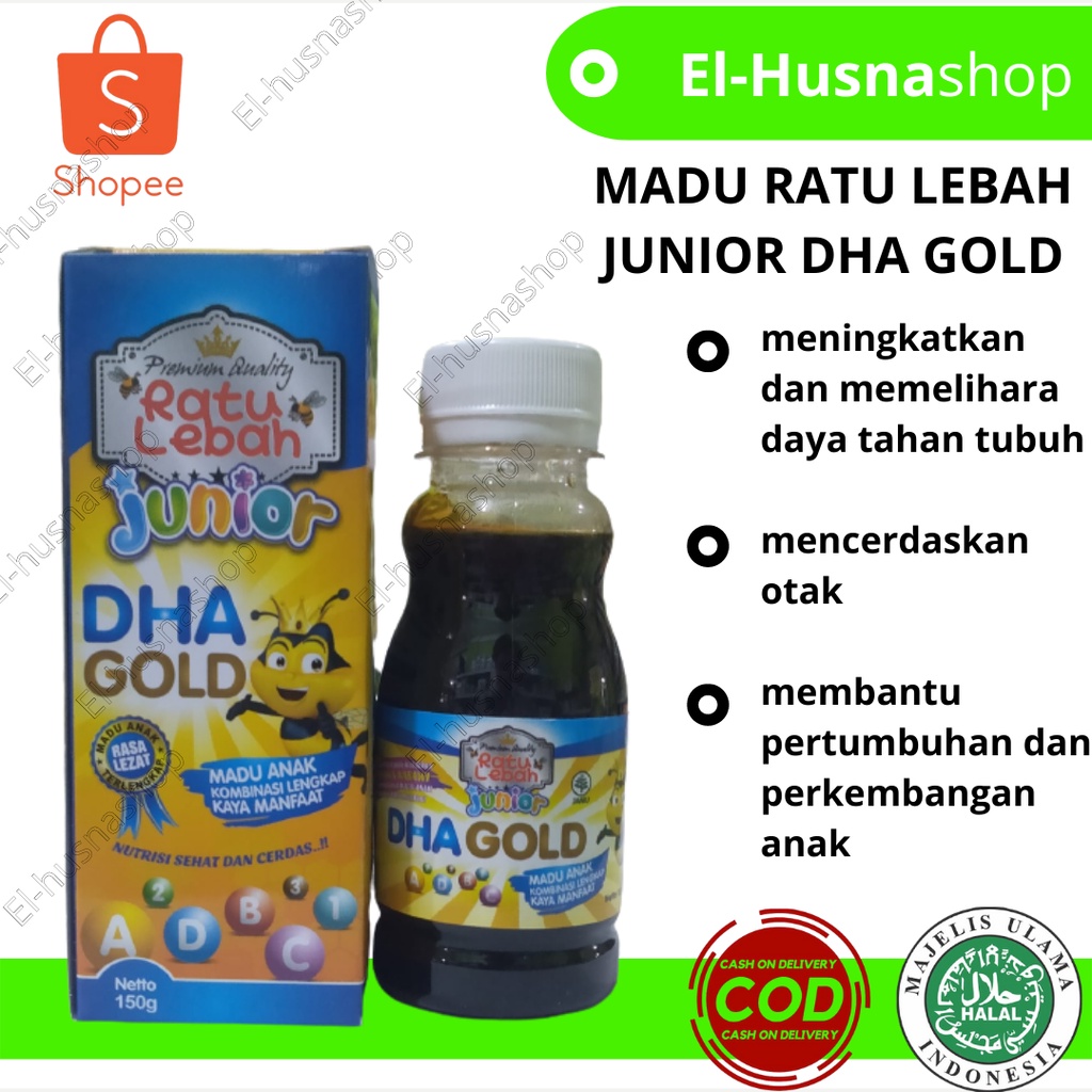 

Madu Anak Ratu Lebah Junior Dha Gold Nustrisi Sehat Dan Cerdas 150gram