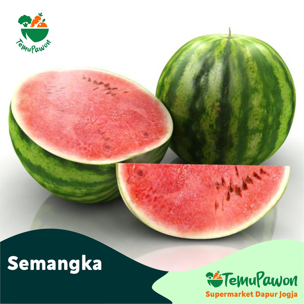 

BUAH SEMANGKA MERAH - Varian Utuh dan 1/4 Bagian Watermelon Fruit - TemuPawon