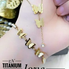 Titanium Set Gelang Dan Kalung Wanita 942