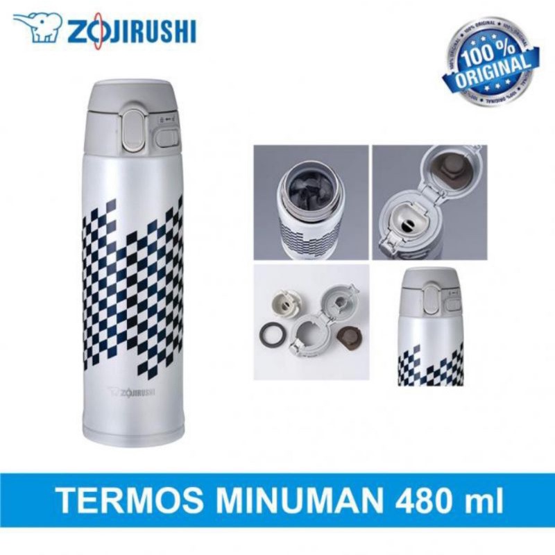 Zojirushi One Touch Open Stainless Mug 480ml SM-TAE48SA