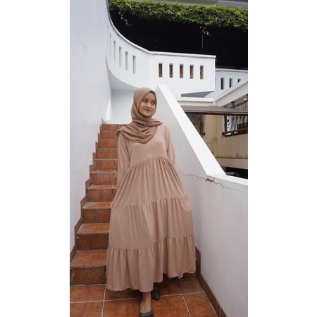 GAMIS RAYON SABRINA SUSUN 3(COD)RAYON VISCOS POLOS/TIKTOK VIRAL/DRESS TERBARU KEKINIAN