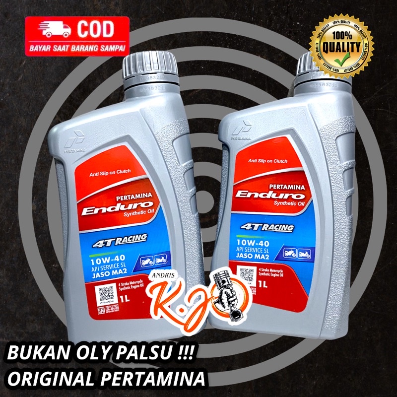 OLY OLI ENDURO RACING 1 liter 0,8 LITER API SLJASO MA210W-40SYNTHETIC OIL ORIGINAL MIO BEAT VARIO SC