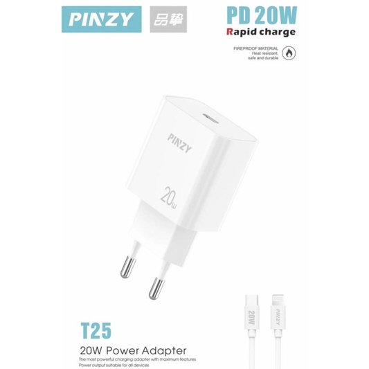 Charger PINZY PD T-25 C to C Rapid Charge - Charger PINZY T25 —