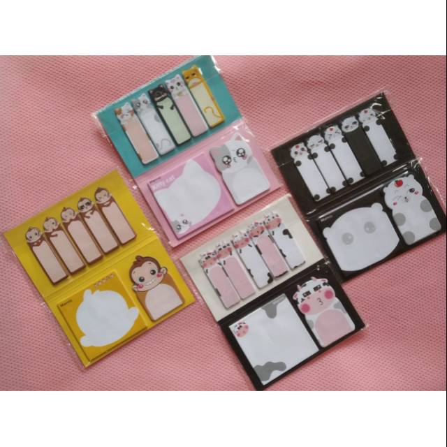 

STICKY NOTES SET KARAKTER ANIMAL