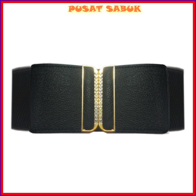 Gesper Fashion Sabuk Wanita Obi Karet Women Belt Ikat Pinggang Elastis Cewek Korea Oby Jumbo Besar