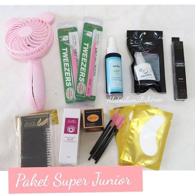 Paket Eyelash EXTENSION SUPER lengkap komplit / paket tanam bulumata super