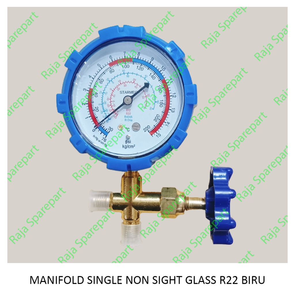 MANIFOLD SINGLE NON SIGHT GLASS R22 BIRU