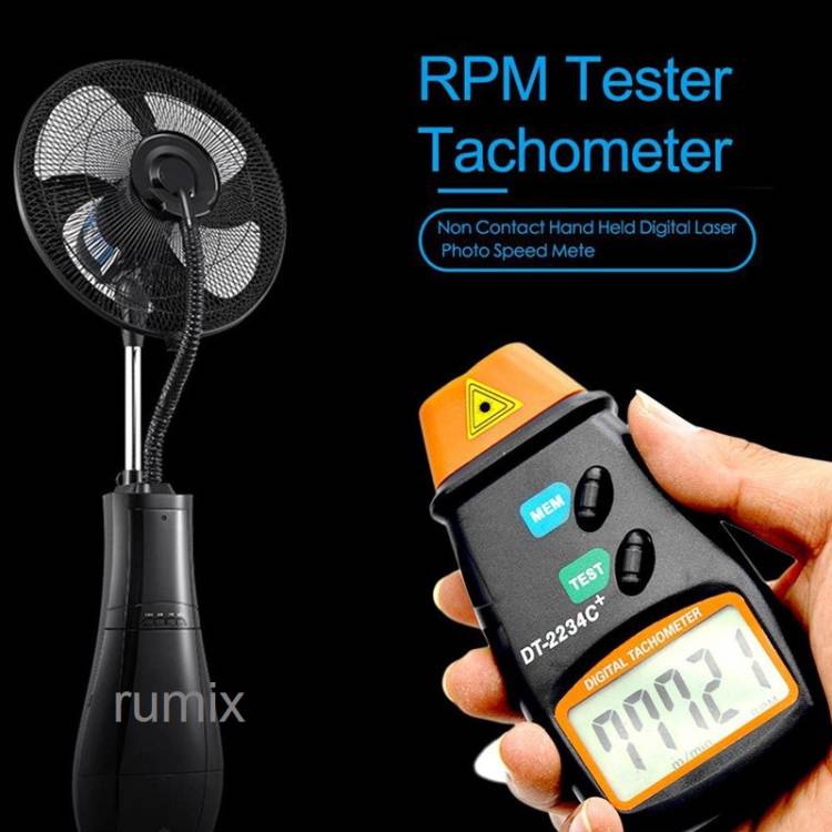 Tachometer LCD Digital Laser Photo RPM Meter Alat Pengukur Kecepatan Putaran Uk DT-2234C+  DT2234Cur