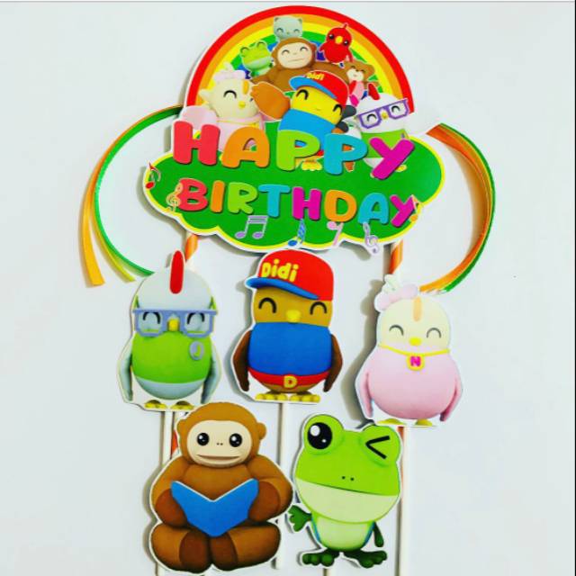 Didi And Friends Topper Cake Birthday / Hiasan Kue Ulang Tahun