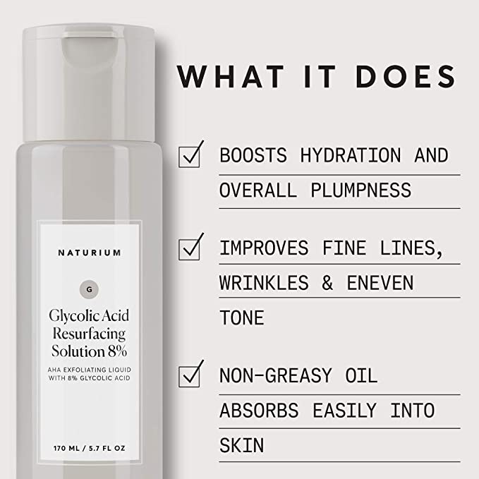 NATURIUM Glycolic Acid Resurfacing Solution 8%