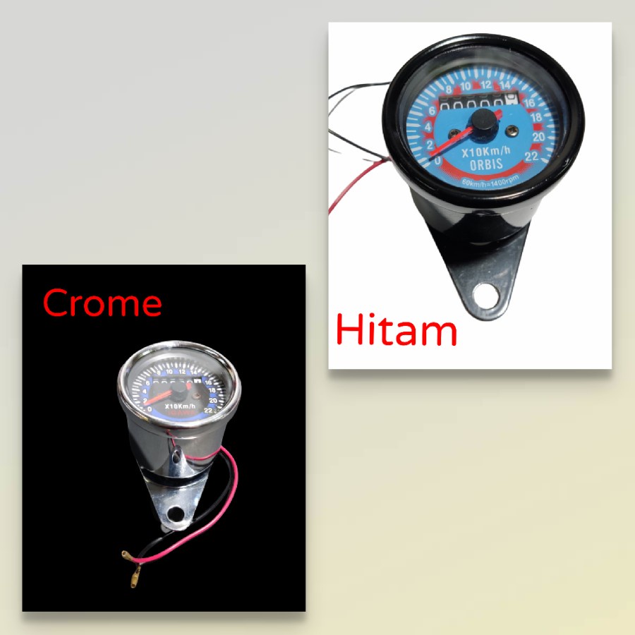 speedometer kilometer crome analog variasi