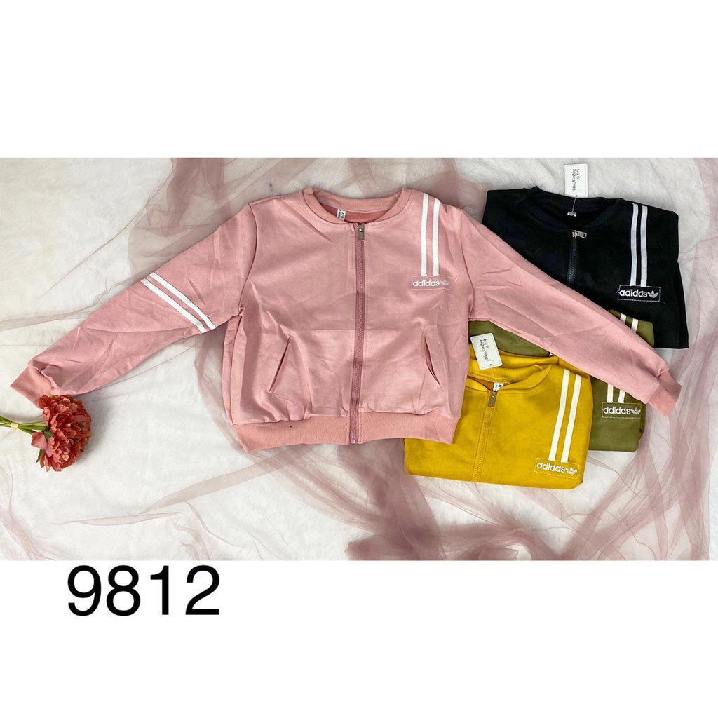 9812 Jaket Suede Import Adidas Terbaru