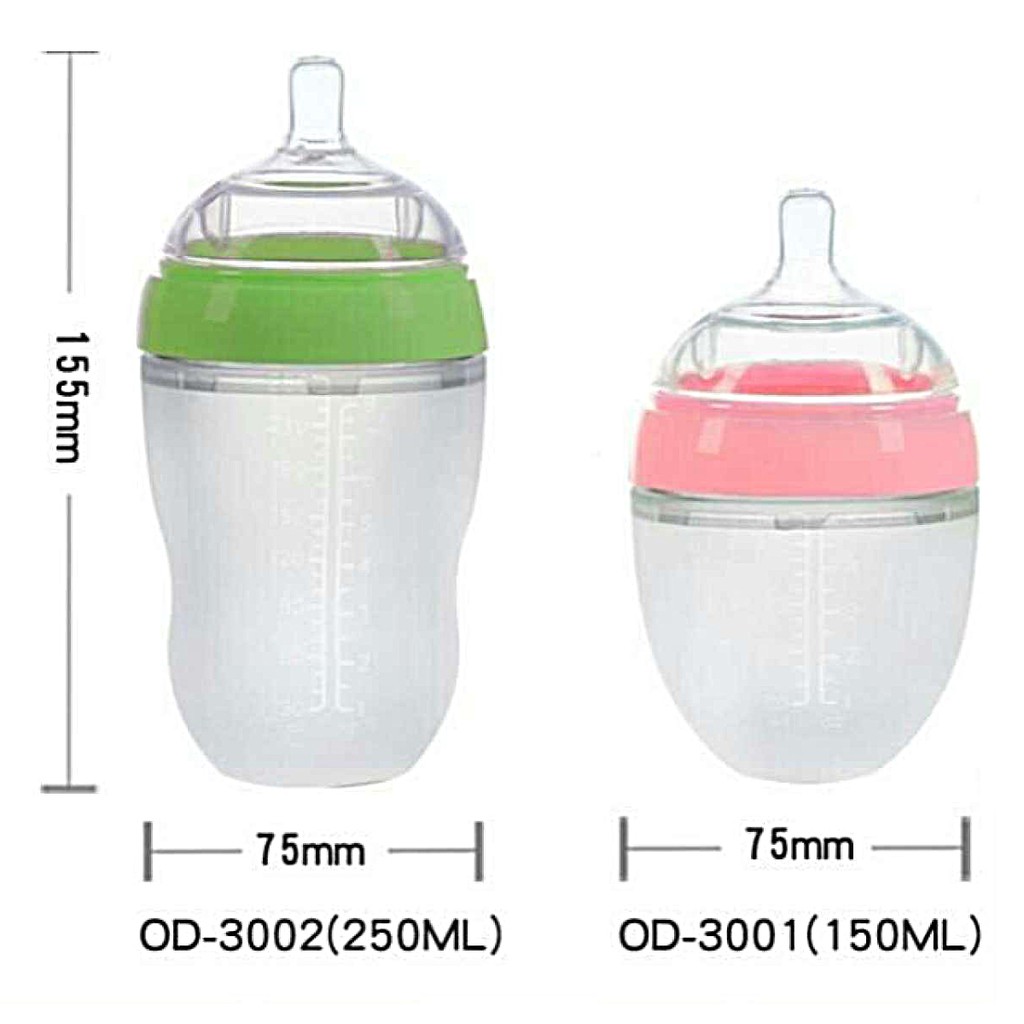 Botol Susu Bayi Terbaik Baby Feeding Silicone Bottle Anti Colig