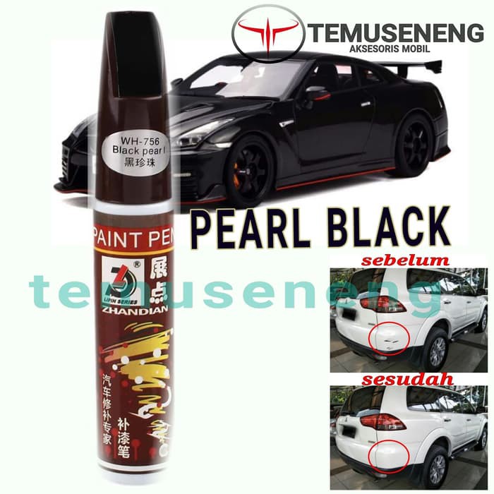 Pearl Black Spidol Mobil Motor Penghilang Noda Baret Lecet Gores Ori