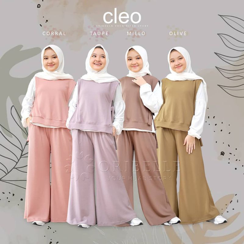 SETELAN ANAK PEREMPUAN TERBARU 2022 / SETELAN ANAK REMAJA USIA 10-11-12-13 TAHUN / CLEO SET KIDS FAS